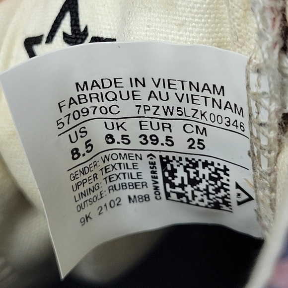 Womens Sz 8.5 Pink & White Converse CTAS Lift Ox Platform Sneakers - Picture 10 of 13